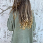 Solid Color Casual Long Sleeve Loose Pocket Cardigan