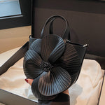 Flower Shape Pleated Split-Joint Bags Crossbody Bags Handbags Tote Bags