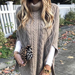 Till It's Over High Neck Cape Sweater