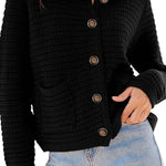 Retro long-sleeved round neck knitted new cardigan