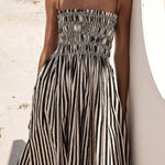 Elegant Zebra Stripe Dress