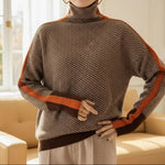 Eleanor | Herringbone Luxe Turtleneck