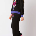 Christmas Soldier Sequined Leisure Sweatshirt and Elastic Waist Loose Pocket Pants Set
