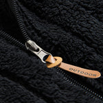 Striped Teddy Fleece Zip Up Hoodie & Striped Teddy Fleece Jogger Pants