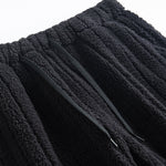 Striped Teddy Fleece Zip Up Hoodie & Striped Teddy Fleece Jogger Pants