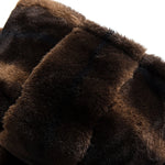 Animal Print Faux Fur Hooded Jacket