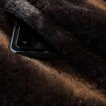 Animal Print Faux Fur Hooded Jacket