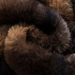 Animal Print Faux Fur Hooded Jacket