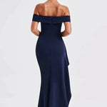 Sexy Lady Off Shoulder High Slit Maxi Dress