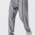 Relax Fit Linen And Cotton Blend Harem Pants