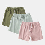 3 Pieces Striped Jersey 3" Shorts