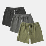 3 Pieces Striped Jersey 3" Shorts