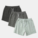 3 Pieces Striped Jersey 3" Shorts