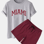Miami Print T-Shirt & Swim Shorts