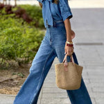 Blue Lace Denim Shirt