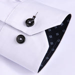 Long Sleeve Contrast Dress Shirt