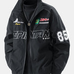 Relax Fit Embroidered Racing Jacket