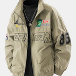 Relax Fit Embroidered Racing Jacket