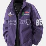 Relax Fit Embroidered Racing Jacket