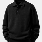 Polo Collar Pullover Sweater