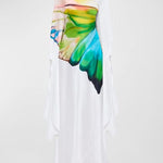 Long Sleeves Loose Floral Printed Round-Neck Maxi Dresses