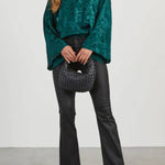 Odette Embossed Wide Sleeve Top
