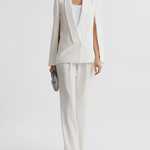 Cape Loose Solid Color Split-Joint V-Neck Blazer