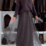 Timeless Treasures Knit Crew Neck Long Sleeve Relaxed Sweater