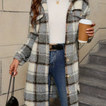 Mila ��� Soft Plaid Lapel Coat