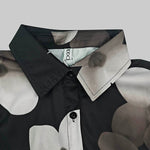 Long Sleeves Loose Floral Printed Lapel Blouses