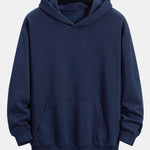 Plum Blossom And Crane Back Print Relax Fit Hoodie