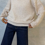 Jersey beige super soft sweater