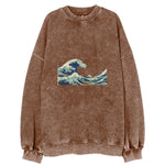 The Great Wave Off Kanagawa Vintage Sweatshirt