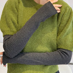 Casual Wool Knitting Keep Warm Solid Color Arm Warmers Accessories