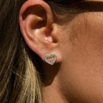 Queen of Hearts Crystal Stud Earrings
