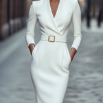 Eva | Elegant Midi Dress with a Flattering Waist