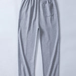 Waffle Pleated Pintuck Straight Leg Pants
