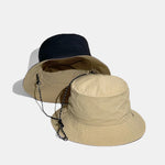 Double Side Reversible Bucket Hat With Chin Strap