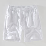 Waffle Button Up Shirt & Linen Cotton Blend Drawstring Shorts