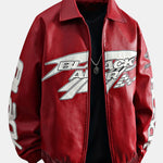 Black Air Leather Racing Jacket