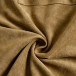 Women's Fashion Suede Single Breasted Lapel Long Sleeve Midi Dress