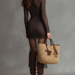 Ribbed Knit Mini Dress With Sheer Chiffon Hem
