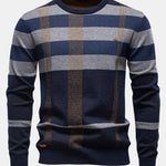 Plaid Crewneck Sweater