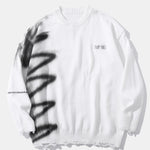 Graffiti Distressed Sweater