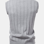 Twist V-Neck Knit Sweater Vest