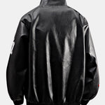 Embroidered Racing Leather Jacket