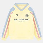 Contrast Slogan Print Hoodie