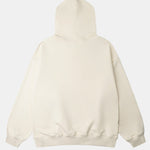 Oversize Silhouette Graffiti Print Hoodie