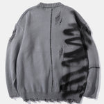 Graffiti Distressed Sweater