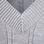 Twist V-Neck Knit Sweater Vest